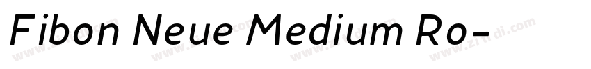 Fibon Neue Medium Ro字体转换